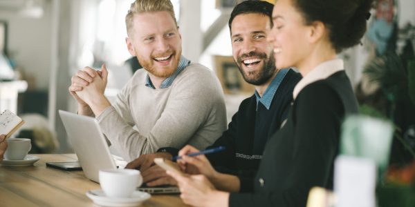 Geschäft, Kollegen, Arbeiten, Zusammen, Im, Café Geschäft, Kollegen, Arbeiten, Zusammen, Im, Café